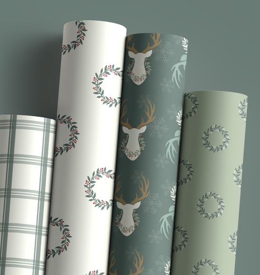 Christmas Cabin Collection | gift wrapping bundle - option 2