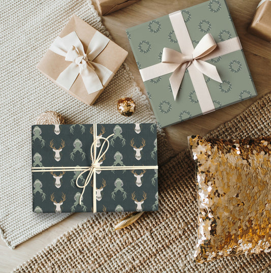 Christmas Cabin Collection  |  gift wrapping bundle - option 1